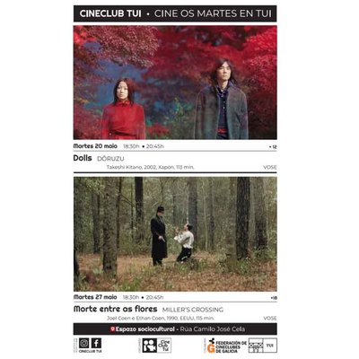 Cineclub Tui presenta dos clsicos contemporneos en sus sesiones del 20 y 27 de mayo
