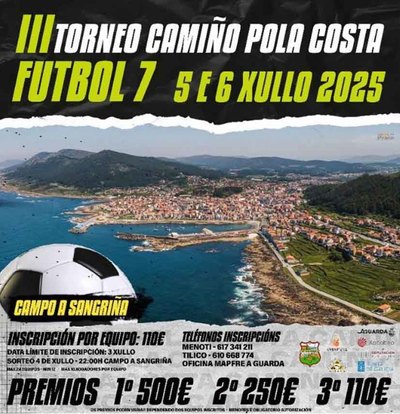 Todo listo para el III Torneo Camio pola Costa de Ftbol 7 en A Guarda los das 5 y 6 de julio