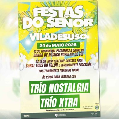 Viladesuso celebra las Festas do Seor con msica, tradicin y verbena el 24 de mayo