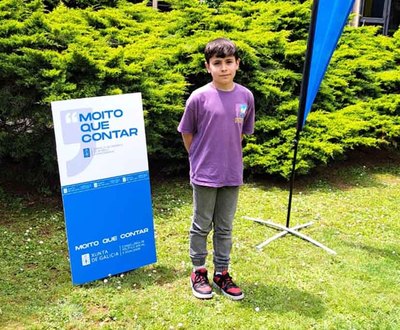 Xavier Brey, de 10 aos, representar a O Rosal en el Consello Autonmico de Infancia e Adolescencia