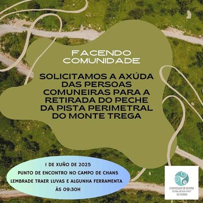Jornada de conservacin en el Monte Trega: retirada del vallado perimetral este domingo