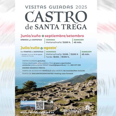 Descubre la historia del Monte Santa Trega con las visitas guiadas de verano 2025
