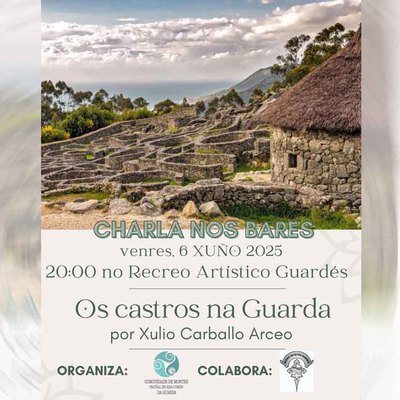 Arqueologa y patrimonio en el bar: A Guarda estrena -Charla nos Bares- con Xulio Carballo