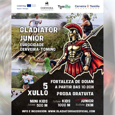 Gladiator Race Junior Eurocidade Cerveira-Tomio busca 400 jvenes guerreros para su segunda edicin