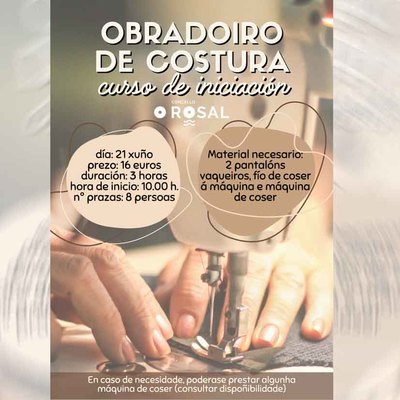 Costura, creatividade e sostibilidade para pechar os obradoiros de primavera no Rosal