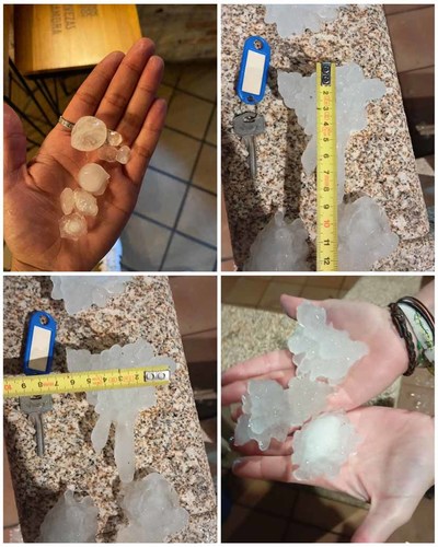 Ms de 2.600 rayos y granizo de hasta 6 cm durante la tormenta que sacudi el Baixo Mio
