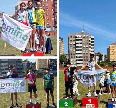 La Sociedade Atltica do Trega brilla en el Gallego Sub14 con un oro y dos platas en Balados