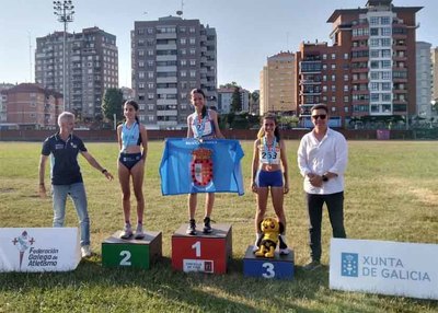 La tomiesa Daniela Asensio brilla en el Gallego sub-14 con una plata en los 150 metros