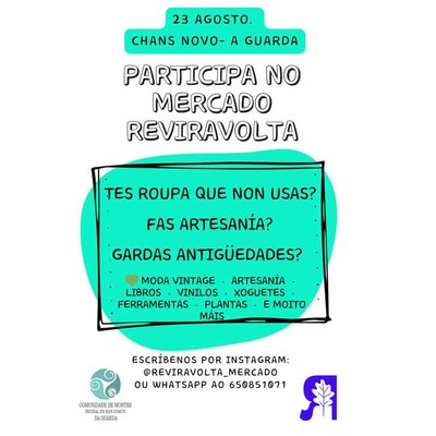 Quieres vender en Reviravolta? El mercado de segunda mano del Monte Trega cierra inscripciones el 12 de julio
