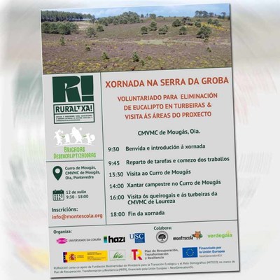 La Serra da Groba(Oia) ser escenario de una accin ecolgica comunitaria este 12 de julio