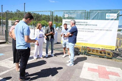 La Deputacin de Pontevedra inicia la renovacin del campo de ftbol Penedo Redondo en Salceda de Caselas