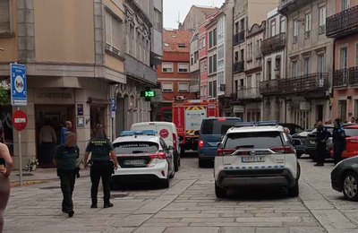 Incendio en una vivienda de A Guarda deja una persona afectada por humo