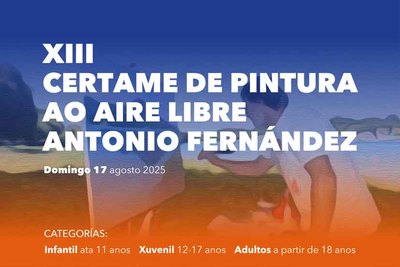  El XIII Certamen de Pintura Antonio Fernndez llenar de arte Goin y Vila Nova de Cerveira este 17 de agosto