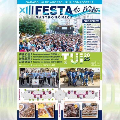 Tui celebra este sbado su XIII Festa Gastronmica con once asociaciones culturales y msica en vivo