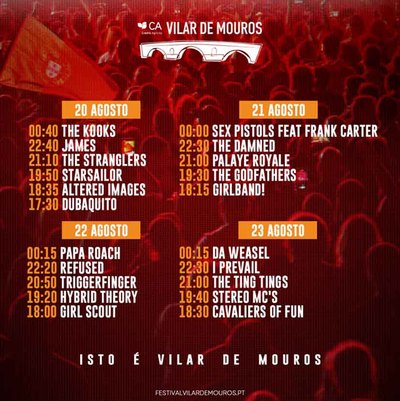 El Festival CA Vilar de Mouros 2025 anuncia sus ltimos artistas y horarios para los cuatro das de msica