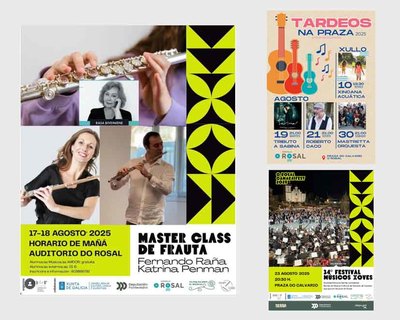 Del 18 al 23 de agosto, O Rosal acoge msica clsica, rock y homenaje a Sabina en su programacin cultural