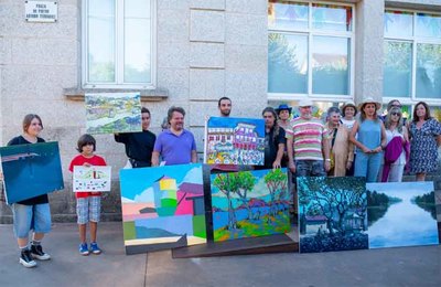 Martina Bugallo gana el XIII Certamen de Pintura al Aire Libre Antonio Fernndez en Tomio y Cerveira
