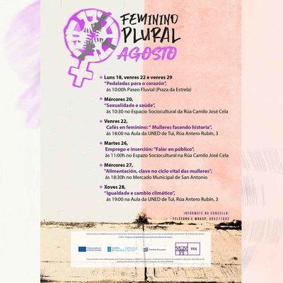 El programa -Feminino Plural- en Tui apuesta por el bienestar y el empoderamiento de las mujeres