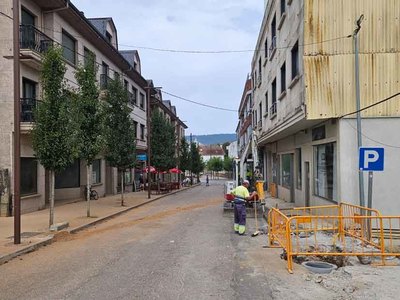 Tomio avanza en la remodelacin de la Avenida Ordez y mejora el acceso al nuevo aparcamiento de Goin