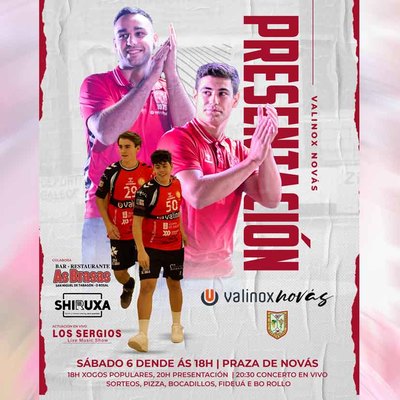 El Valinox Novs regresa a sus orgenes con una gran fiesta de presentacin en la Praza de Novs