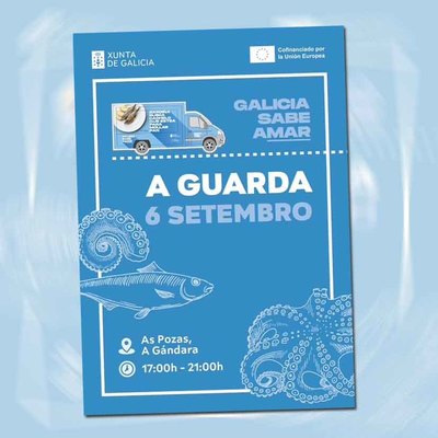 La foodtruck Galicia Sabe Amar regresa a A Guarda con degustaciones gratuitas de productos del mar