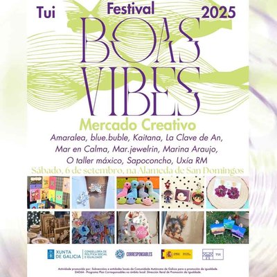 El Festival Boas Vibes acoge un Mercado Creativo con diez jvenes artistas y espectculos en directo