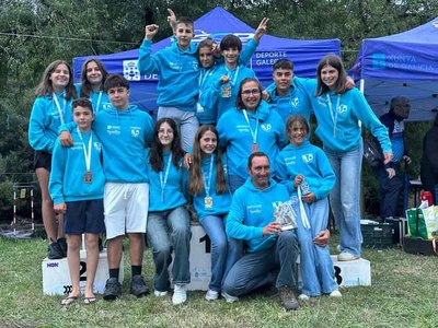 Deportivo Mio-Teixugos, campen en Dumbra con 11 medallas y dominio absoluto en categoras infantiles