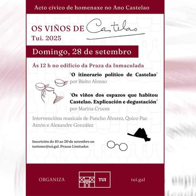 El Concello de Tui organiza un acto de homenaje a Castelao con vino, msica y memoria histrica