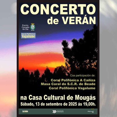 Oia celebra el Concierto de Verano en Mougs con tres agrupaciones corales de la provincia