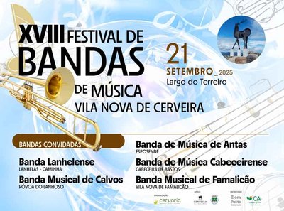 El XVIII Festival de Bandas de Msica llenar de tradicin y cultura Vila Nova de Cerveira este domingo