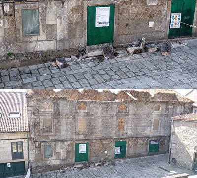 Indignacin en Tui por la falta de seguridad en el Teatro Principal tras un nuevo desprendimiento