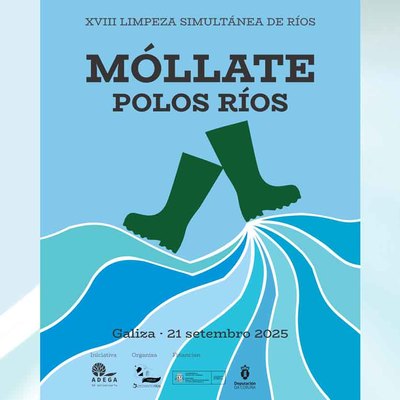 Tomio se suma a la limpieza simultnea de ros de ADEGA este domingo 21 de septiembre