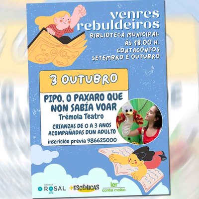 O Rosal programa una nueva sesin de -Venres Rebuldeiros- con teatro para bebs el 3 de octubre
