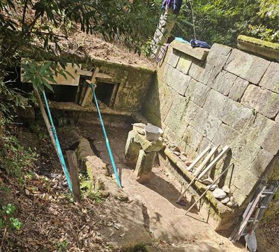 Patrimonio en valor: comienzan los trabajos de consolidacin de la -Fonte da Inquisicin- en Salvaterra