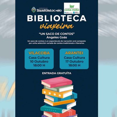 Cuentacuentos y literatura infantil vuelven a las parroquias de Salvaterra con la Biblioteca Viaxeira