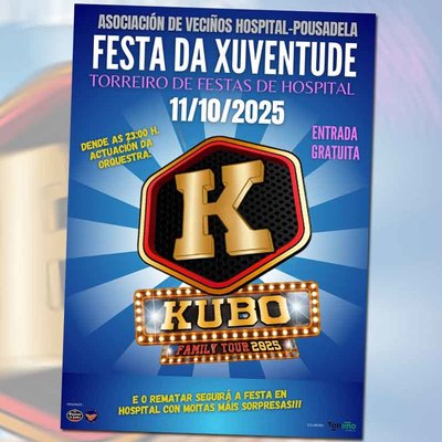 La Orquesta Kubo protagoniza la Fiesta da Xuventude en Hospital-Pousadela(Tomio) el 11 de octubre