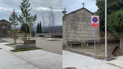 La Diputacin de Pontevedra y el Ayuntamiento de Arbo completan la modernizacin del entorno de San Xon de Barcela