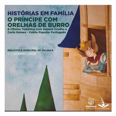 La Biblioteca Municipal de Valena acoge el cuento El Prncipe con Orejas de Burro en una nueva cita de -Historias en Familia-