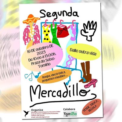 Ropa, electrnica y muebles con nueva vida: el -Segundo Mercadillo- llega a Tomio este domingo