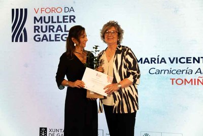 Tomio destaca en el V Foro de la Mujer Rural Gallega con la historia de Ana Vicente, carnicera de referencia