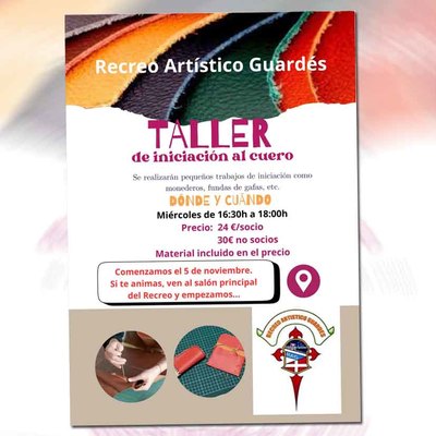El arte del cuero llega al Recreo Artstico Guards con un taller prctico desde el 5 de noviembre