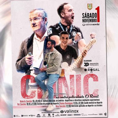 O Rosal acoge este sábado el Clínic Formativo del Valinox Novás sobre liderazgo, innovación y salud mental en el deporte