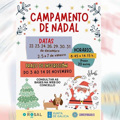 O Rosal ofrece un nuevo Campamento de Nadal para facilitar la conciliación familiar durante las vacaciones escolares