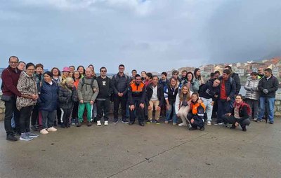 Inclusin y sostenibilidad en el Camio Portugus da Costa: 40 participantes con discapacidad inician la ruta desde A Guarda