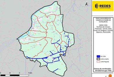 E-REDES actuar en seis freguesas de Vila Nova de Cerveira dentro del plan de prevencin de incendios 2026