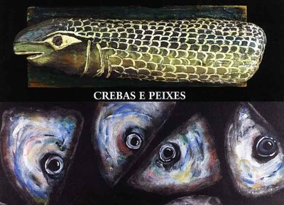 La Sala Municipal de Tui abre -Crebas e Peixes-, una exposicin que dialoga entre la pintura y los restos del mar.