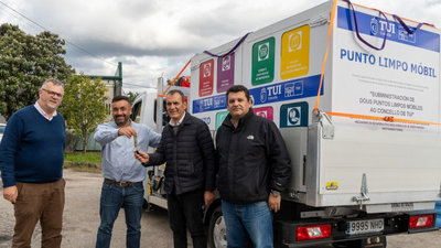 Tui estrena un nuevo vehculo elctrico y dos puntos limpios mviles