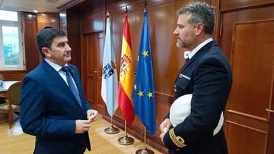 Pedro Blanco da la bienvenida al nuevo comandante naval del Mio y destaca su papel en la gestin fronteriza