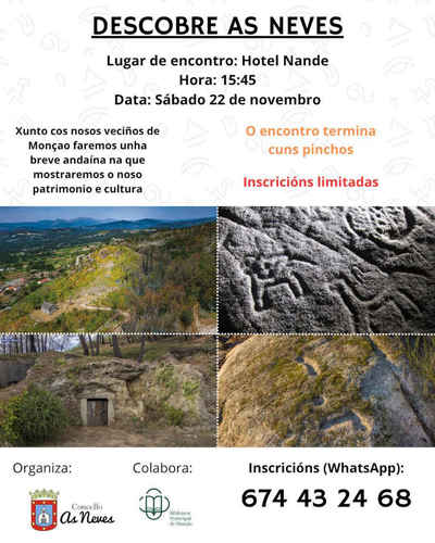 As Neves y Moncao organizan -Descobre As Neves-, una andaina conjunta para poner en valor el patrimonio y la cultura comn