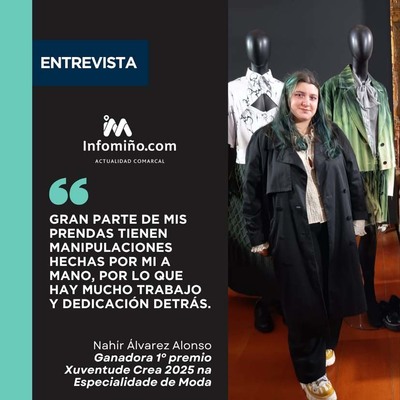 A Guarda suma talento en la moda: Nahir lvarez, finalista autonmica con una coleccin basada en el terror expresionista